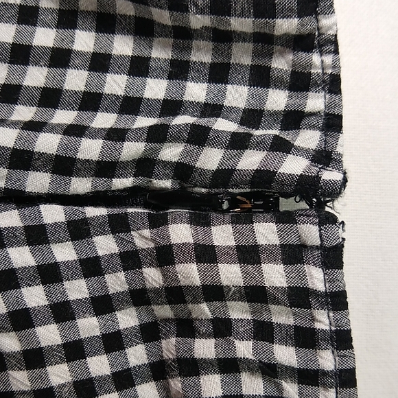 Hollister XS girls side-zip skirt * black & white checkers - Picture 9 of 10